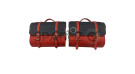 Royal Enfield Goan Classic 350 Leather Canvas Pannier Bags and Mounting      - SPAREZO